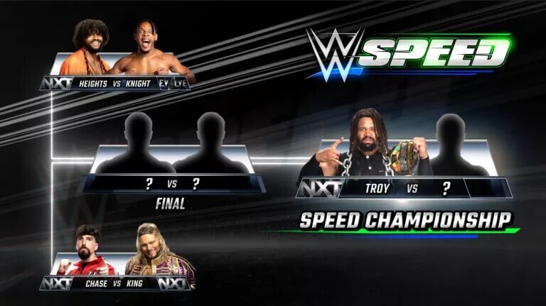 A graphic of WWE Speed on NXT.
