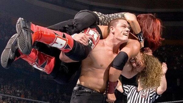 A graphic of John Cena and Edge, as Cena is about to retire at Saturday Night Main Event on December 13, 2025