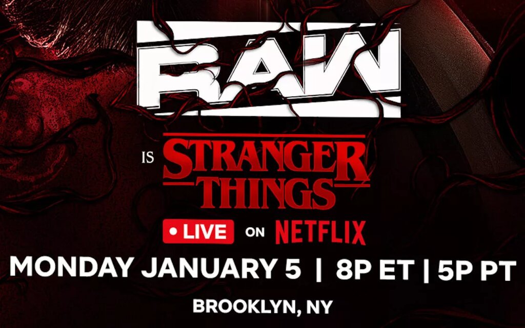 Raw Stranger things crossover logo
