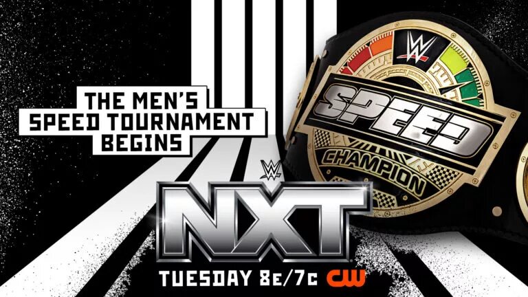 A graphic of the Men's Speed Tournament happening on NXT on December 23