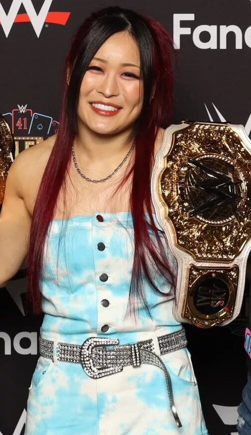 A photo of WWE star IYO SKY.