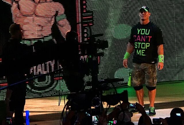 Image of WWE's John Cena during his entrance