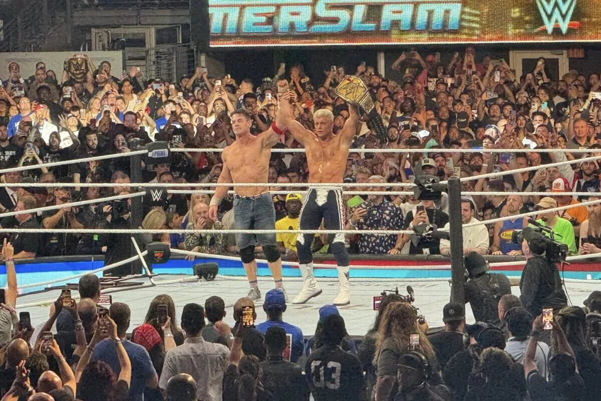 A photo featuring WWE legend John Cena.