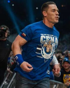 A photo of WWE legend John Cena at the 2025 Royal Rumble.