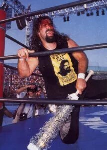 A photo of WWE legend Mick Foley.