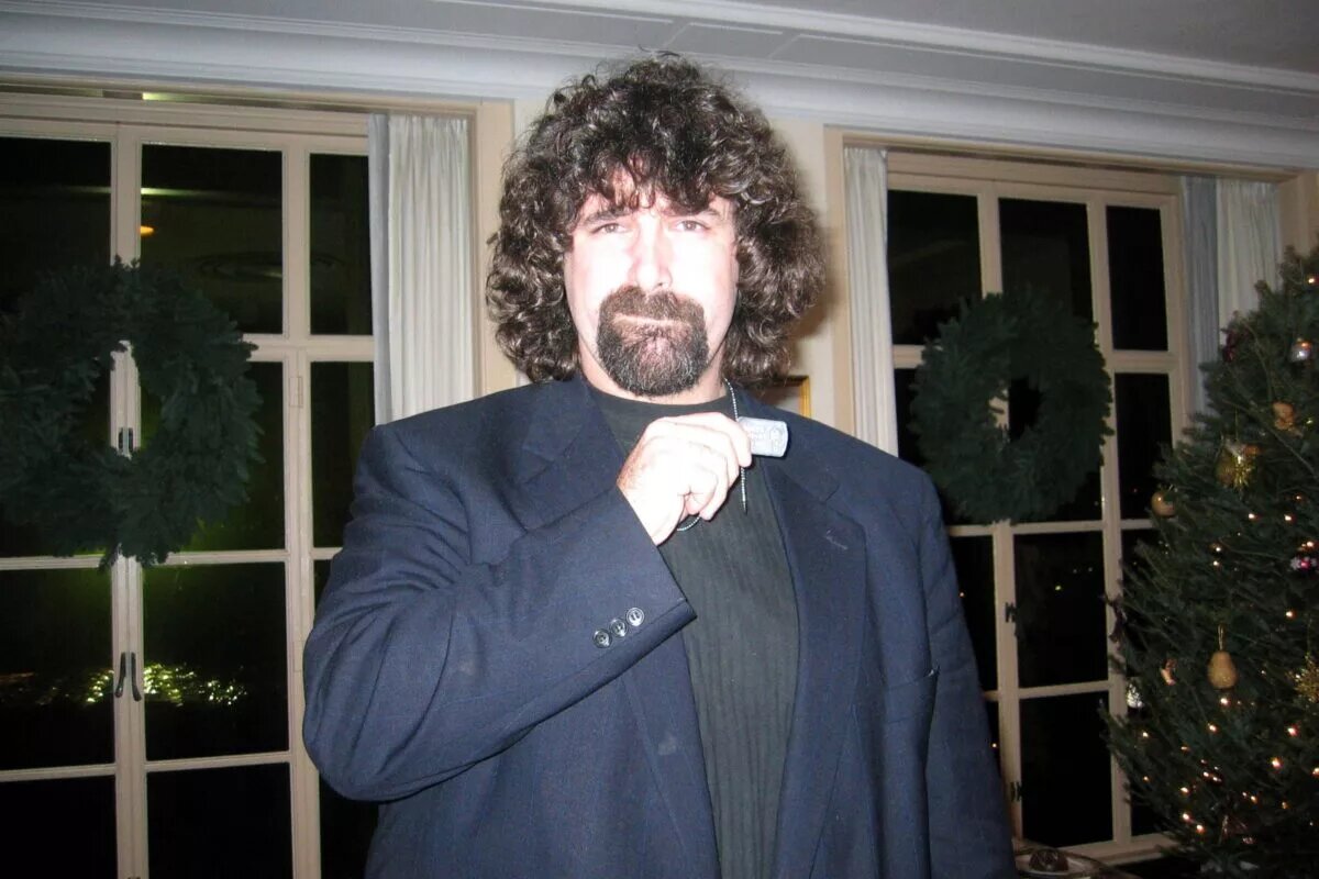 A photo of WWE legend Mick Foley.