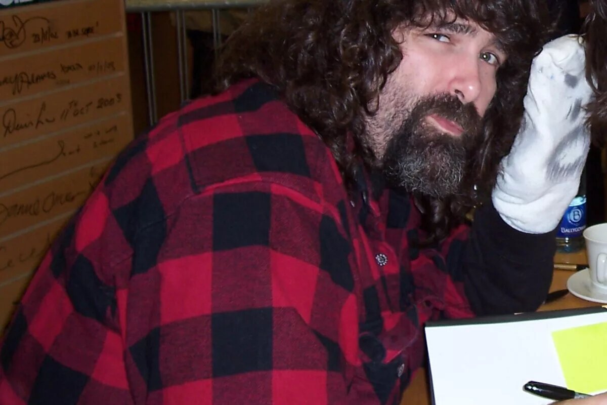 A photo of WWE legend Mick Foley.