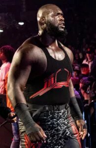 A photo of WWE giant, Omos.