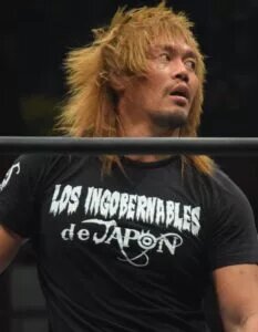 A photo of Tetsuya Naito, a peer of HIroshi Tanahasi in NJPW.
