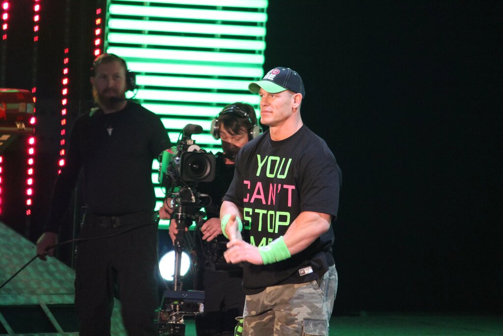 A photo of WWE legend John Cena.