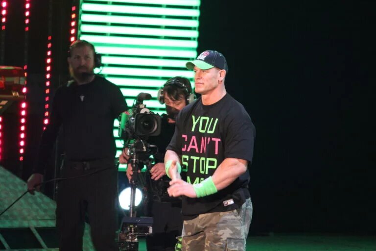 A photo of WWE legend John Cena.