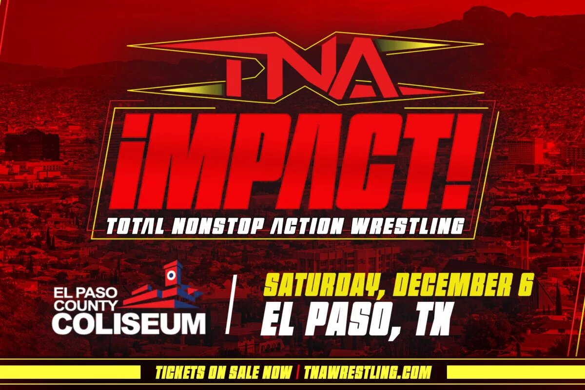 A graphic for TNA Wrestling Tapings on December 6, 2025