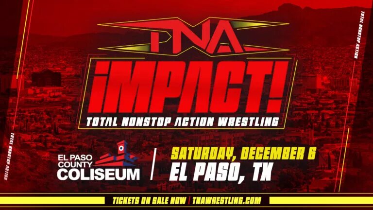 A graphic for TNA Wrestling Tapings on December 6, 2025