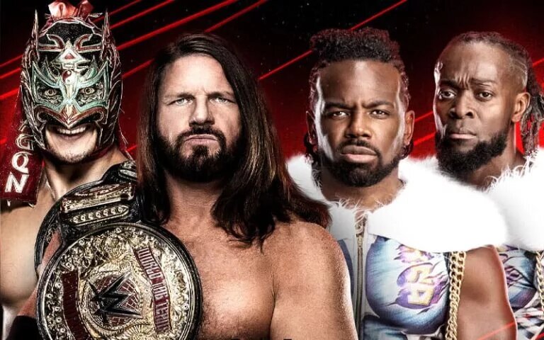 Dragon Lee and AJ Styles take on New Day. Check back for WWE Raw results.