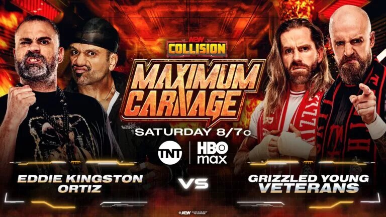 A graphic for AEW Collision Maximum Carnage, happening on January 17th, 2026.