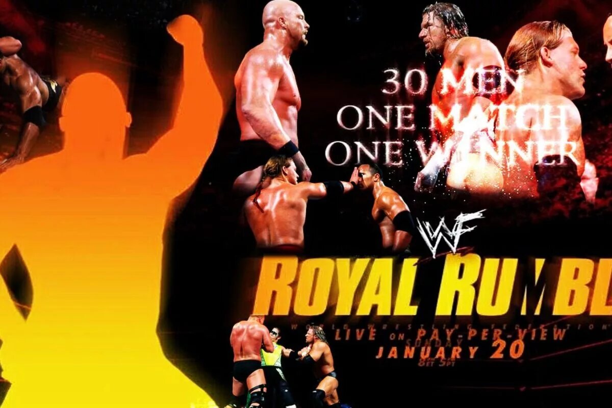 A WWE Royal Rumble graphic.