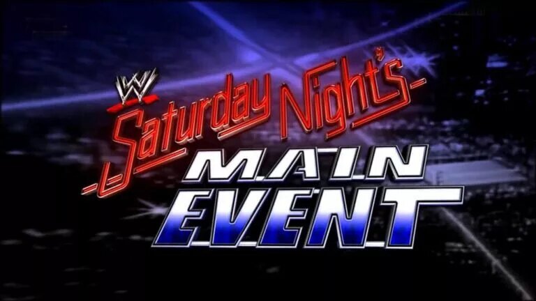 A graphic of WWE Saturday Night's Main Event (SNME)
