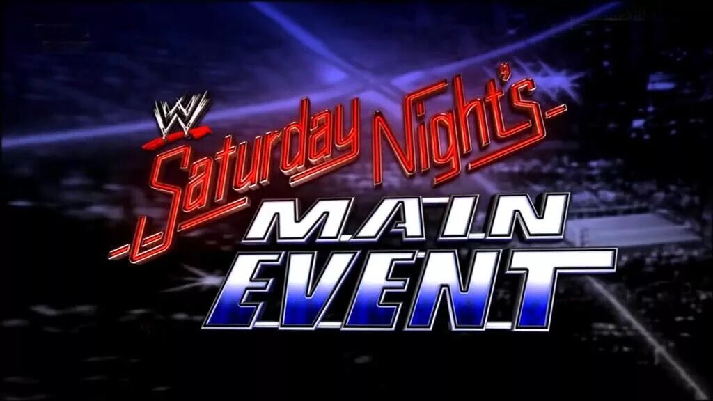 A graphic of WWE Saturday Night's Main Event (SNME)