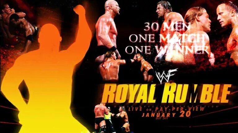 A WWE Royal Rumble graphic.