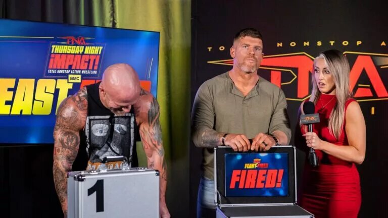 Steve Maclin won the Pink Slip in the Feast or FIred match