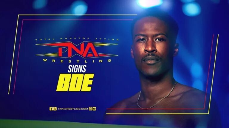 A graphic of BDE who officially signed with TNA Wrestling