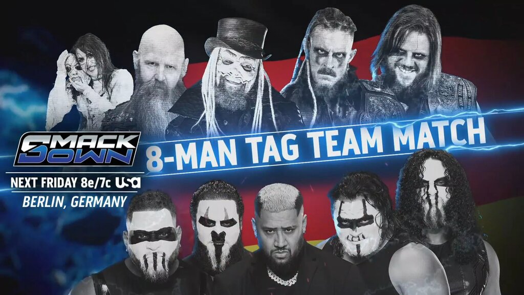 A graphic for the WWE SmackDown spoilers and results for January 9, 2025, live from Berlin, Germany.