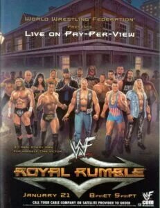 A WWE Royal Rumble graphic.