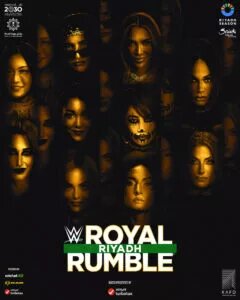A graphic of the Women's 2026 WWE Royal Match.