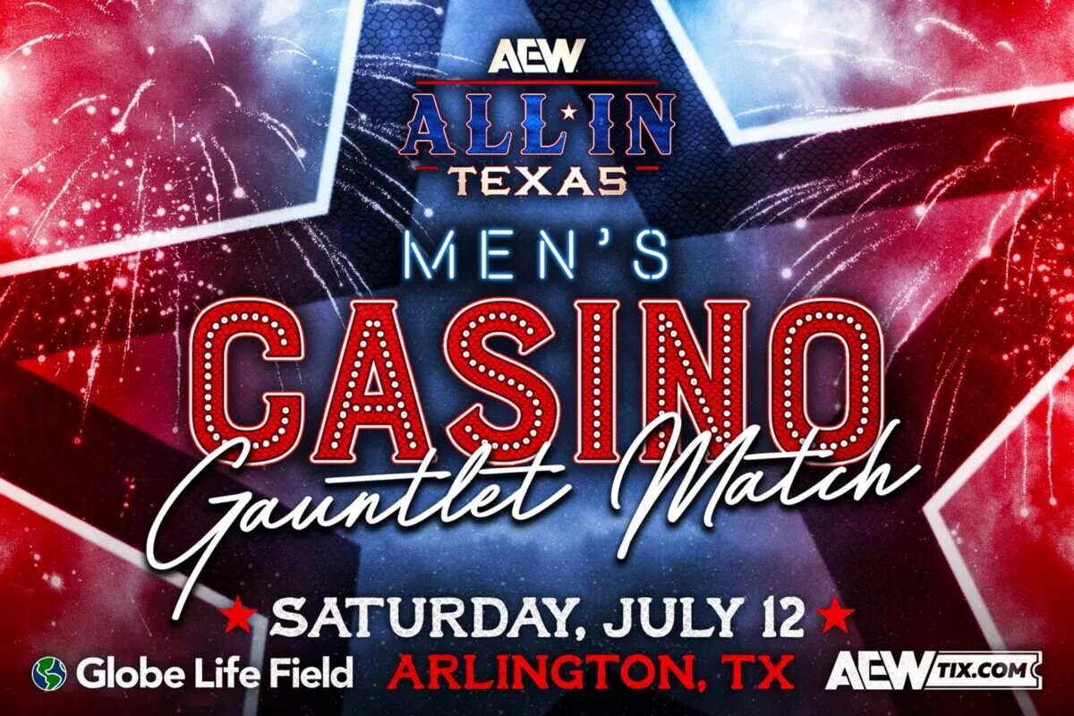 AEW Casino Gauntlet graphic.