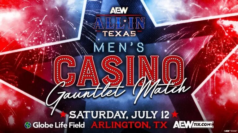 AEW Casino Gauntlet graphic.