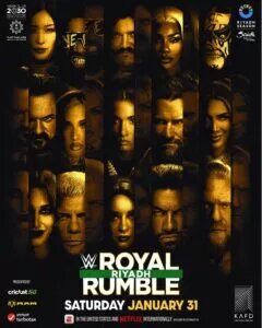 A graphic for the Men's 2026 WWE Royal Rumble match.