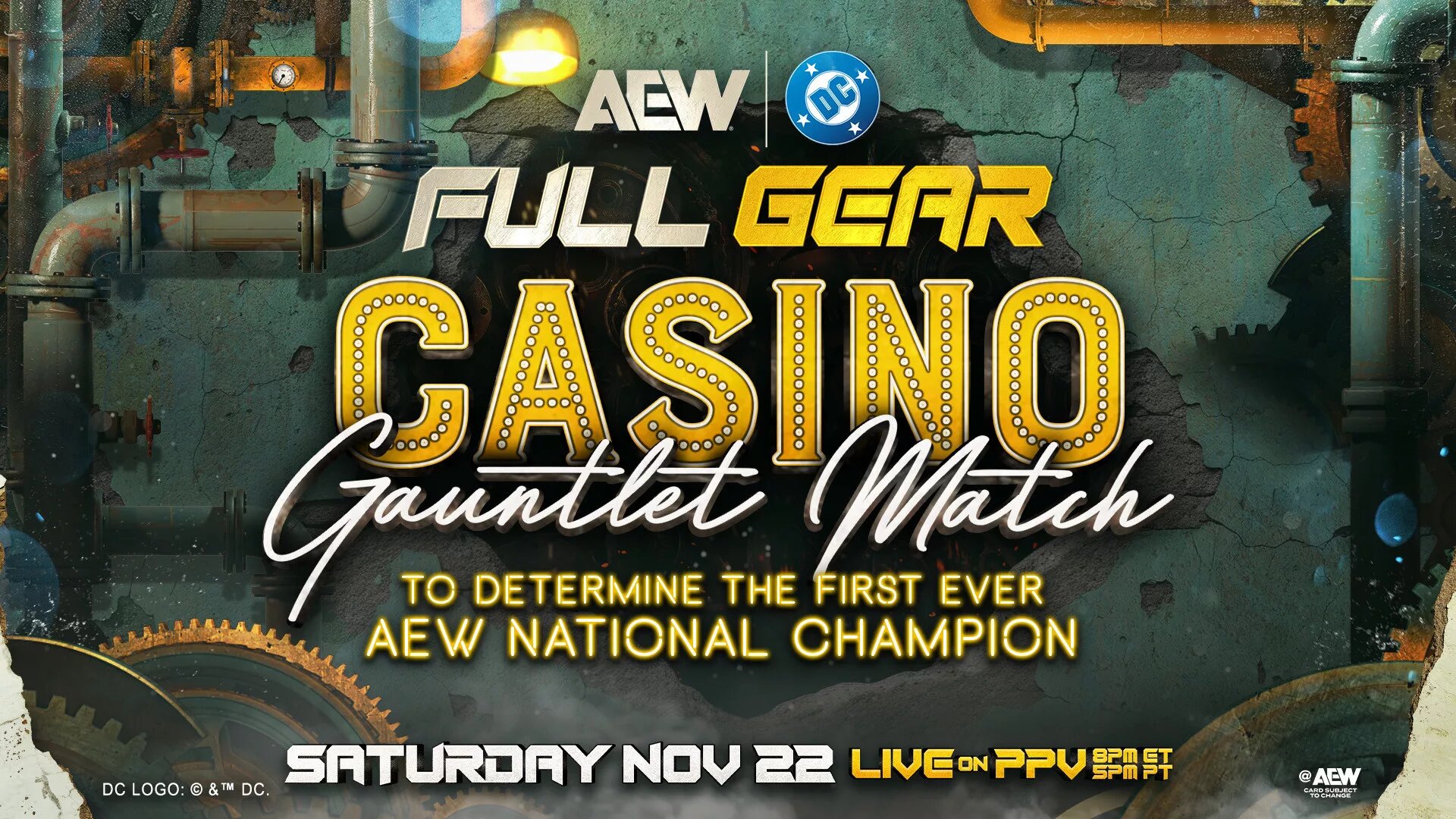One of the latest AEW Casino Gauntlet, last November, to determine the AEW National Champion 