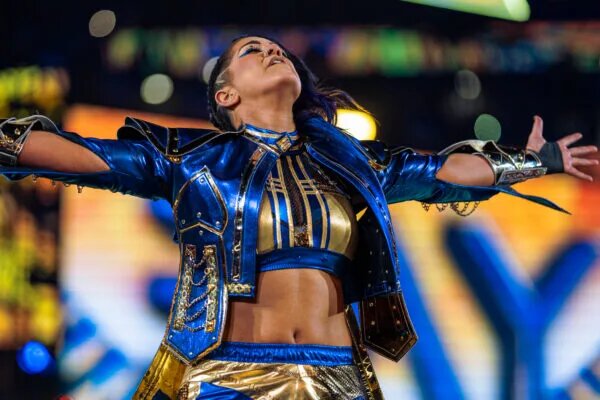 A photo of Women's WWE Royal Rumble winner, Bayley.