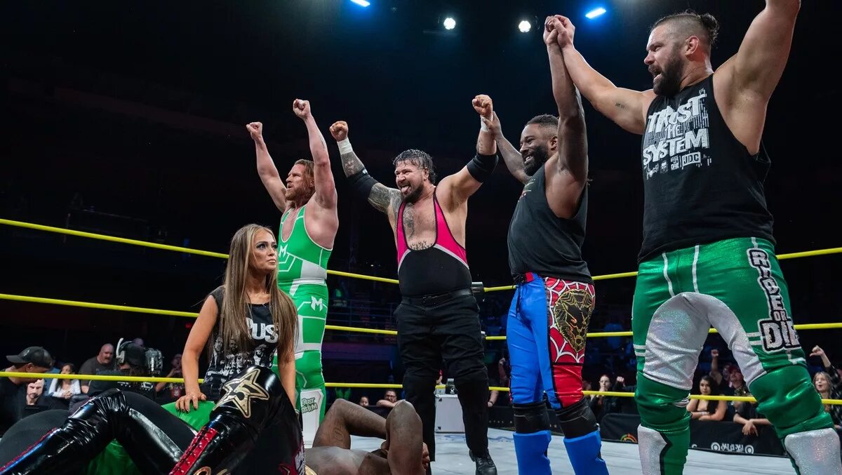 A graphic of The System 2.0, without Moose and JDC, but with Cedric Alexander and Bear Bronson on the January 22, 2026, episode of Thursday Night iMPACT