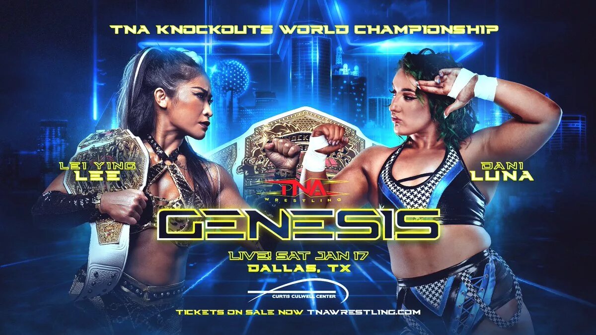 Léi Ying Lee faces Dani Luna for the TNA Knockouts World Championship at TNA Genesis
