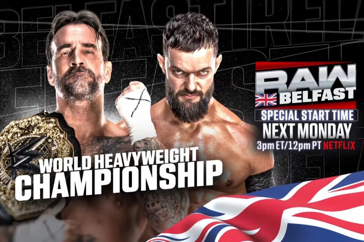 CM Punk and Finn Balor headline WWE Raw Belfast