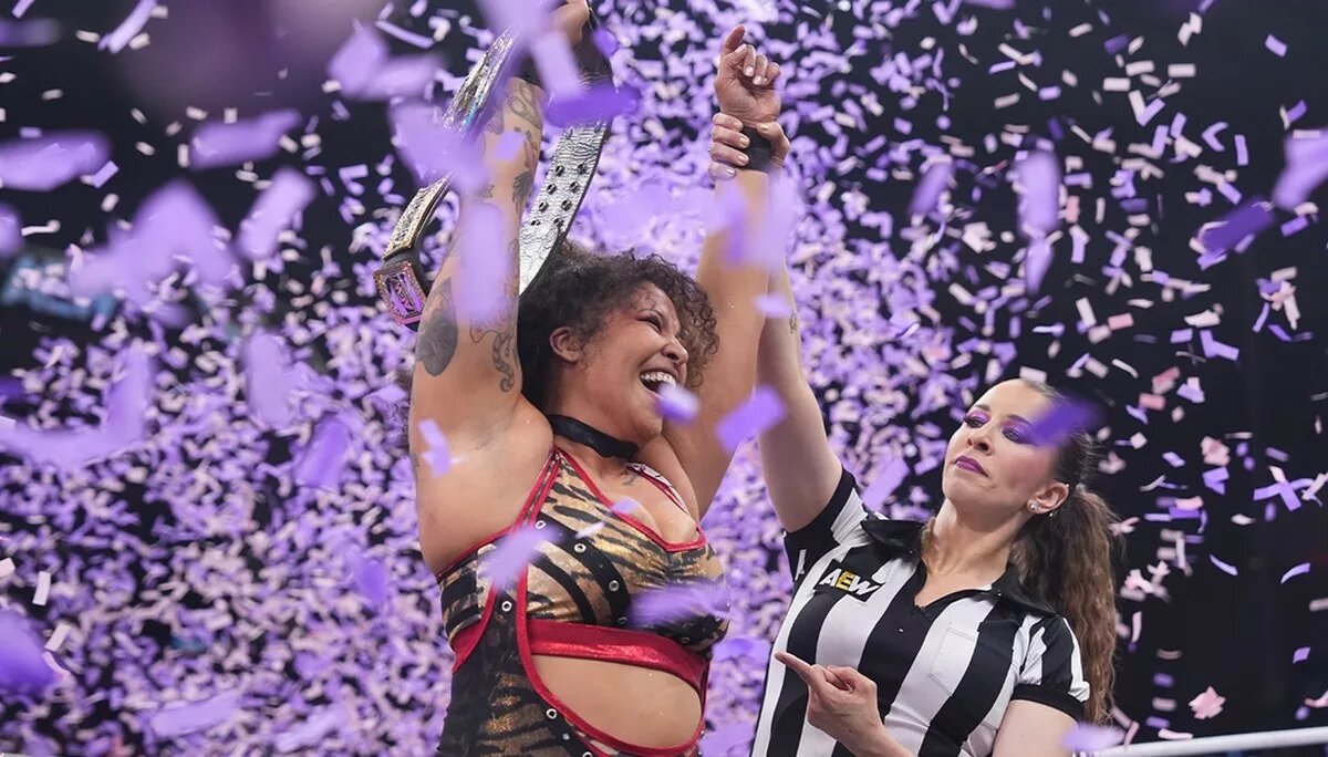 Willow Nightingale winning the TBS Championship on the December 31 edition of AEW Dynamite