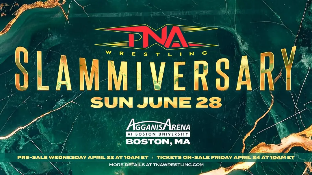 A graphic of TNA Slammiversary 2026