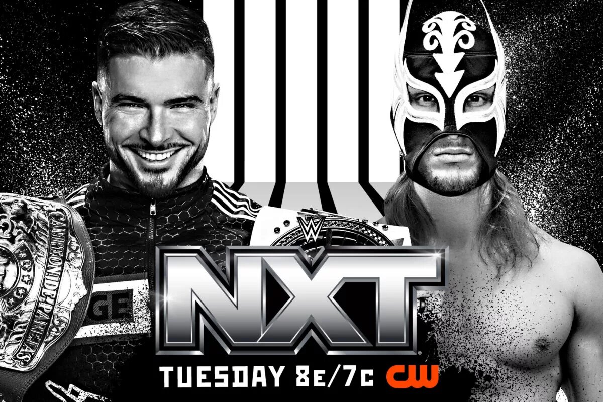WWE NXT match graphic for the Men’s North American Championship: Ethan Page (c) vs. Elio LeFleur