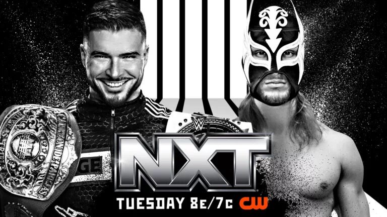 WWE NXT match graphic for the Men’s North American Championship: Ethan Page (c) vs. Elio LeFleur