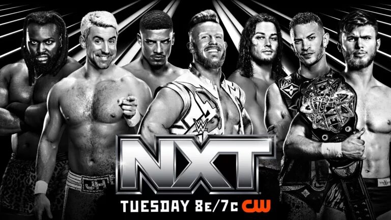 NXT Championship Ladder Match Graphic: Joe Hendry vs. Sean Legacy vs. Jackson Drake vs. Shiloh Hill vs. Keanu Carver vs. Dion Lennox vs. Ricky Saints