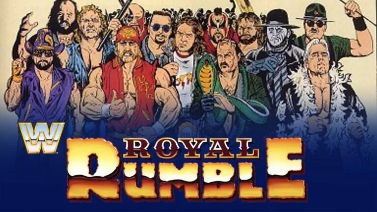 A WWE 1992 Royal Rumble graphic.