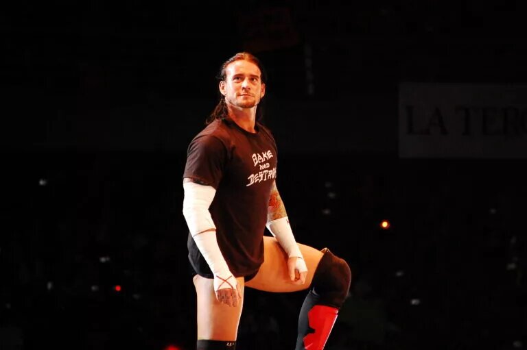 A photo of potential WWE 2K26 cover star CM Punk.
