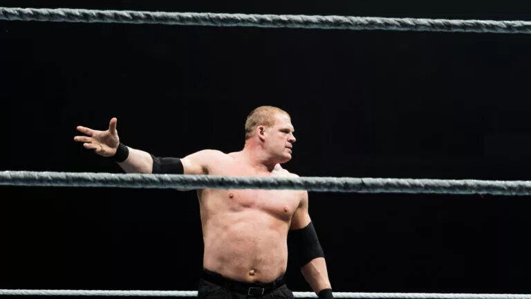 A photo of perennial WWE Royal Rumble runner-up, Kane.