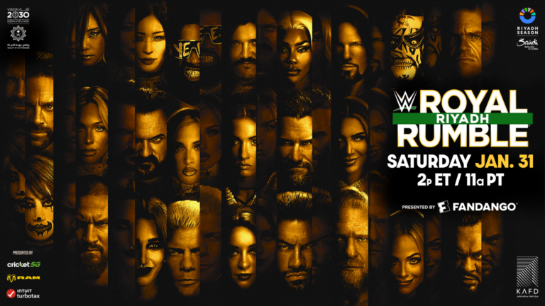 A WWE Royal Rumble 2026 graphic, featuring winner Roman Reigns.