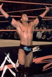 A photo of WWE legend The Rock, who competed last in the Royal Rumble in 2001.