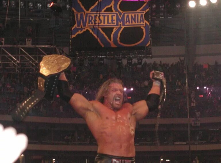A photo of perennial WWE Royal Rumble runner-up Triple H.