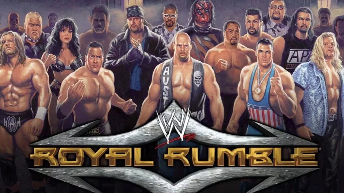 A graphic of the WWE Royal Rumble 2021