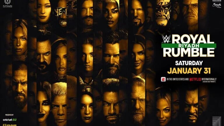 A graphic of the 2026 WWE Royal Rumble