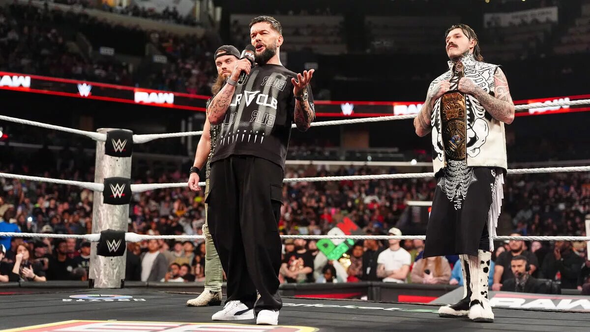Finn Balor and Dominik Mysterio on the February 16 episode of WWE RAW